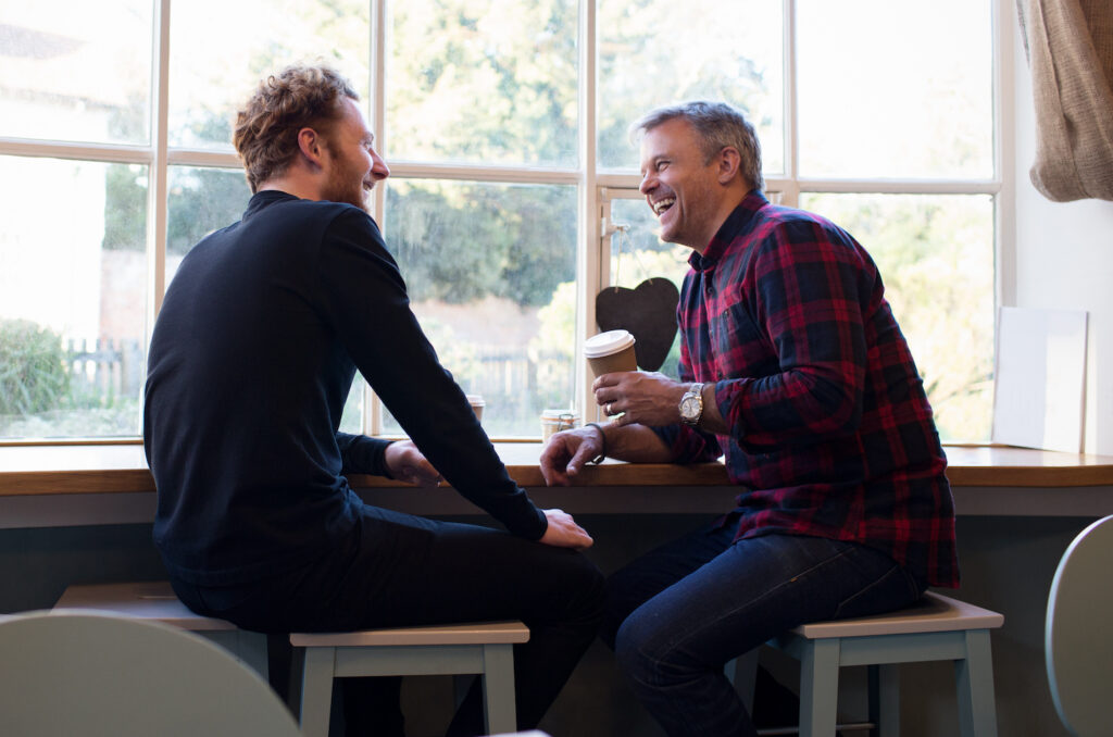 friends drinking coffee