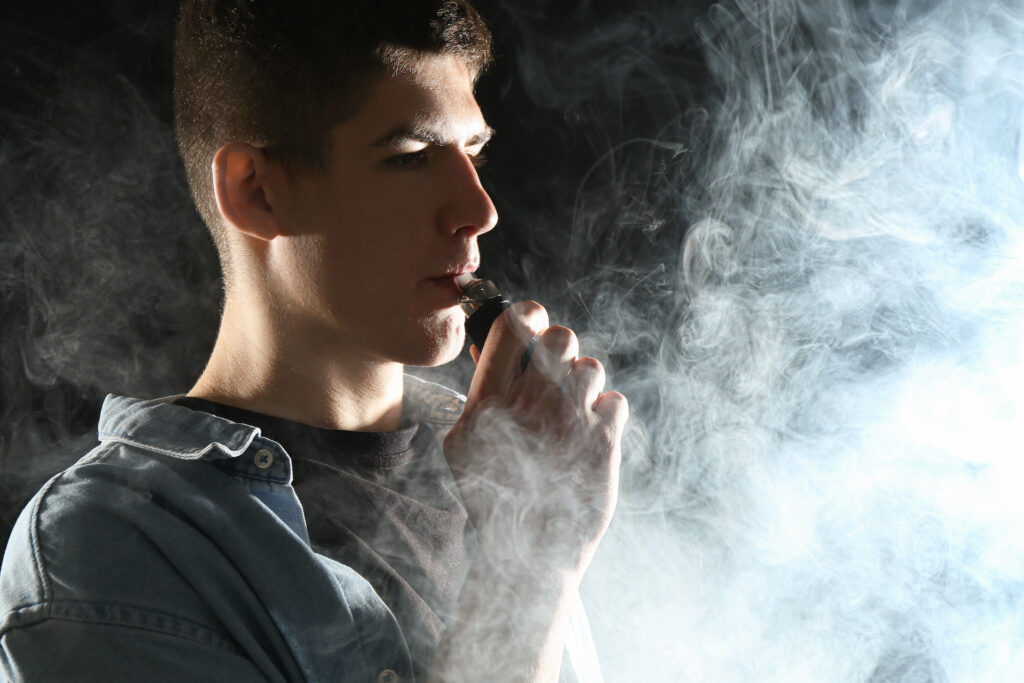 young adult vaping