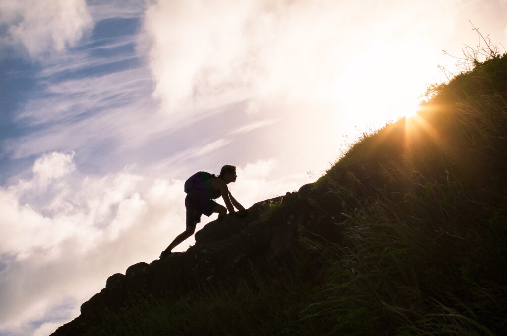 man on the search to flourish